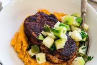 Smoky Apple Poblano Pork Chops