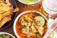Rustic Chicken and Chard Tortilla Soup