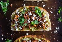 Gourmet Chorizo Cotija Guacamole Toast