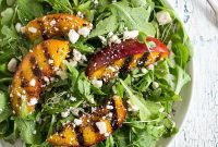 Sweet & Smoky Grilled Nectarine and Feta Salad