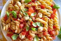 Easy Bruschetta Pasta No Cook Sauce