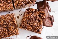 Nutella Peanut Butter Krispie Dream Bars