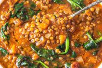 Nourishing Spinach Lentil Soup Easy Dinner