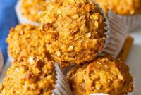 Wholesome Oil-Free Sweet Potato Oatmeal Muffins
