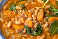 Hearty Greek Bean and Rice Stew Fasolada Inspired