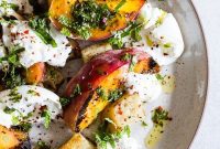 Sweet Smoky Peach Burrata Salad