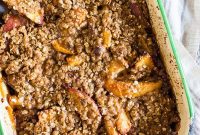 Zesty Ginger Peach Crisp