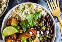 Sweet Potato Black Bean Fiesta Bowls