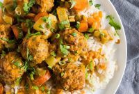 Zesty Red Curry Turkey Meatballs