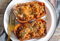 Savory Stuffed Honeynut Squash