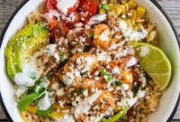 Bold Chipotle Shrimp Fajita Bowls