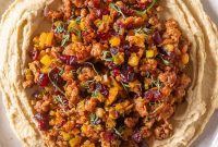 Stuffing Crusted Hummus