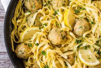 Zesty Baked Chicken Francese Meatballs