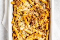 Velvety Pumpkin Ziti Gratin