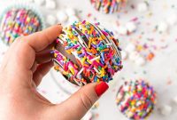 Sprinkle Surprise Strawberry Chocolate Hot Cocoa Bombs