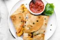 One-Pan Chicken Quesadillas