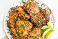 Bright Cilantro Lime Grilled Chicken Thighs