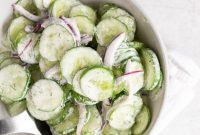 Cool Cucumber Salad with Creamy Horseradish
