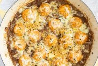 Caramelized Onion Chicken Meatballs with Gruyere