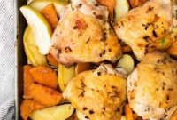 Sheet Pan Apple and Chicken Roast