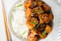 Crispy Sweet Chili Air Fryer Tofu