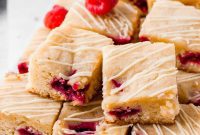 Ruby Raspberry Blondies