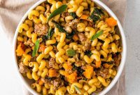 Autumn Butternut Squash Sausage Pasta