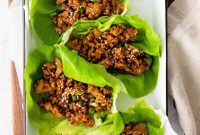 Savory Chicken Lettuce Cups