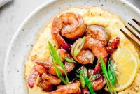 Cajun Honey Butter Shrimp with Creamy Grits