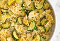 Bright Lemon Zucchini Pasta