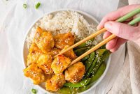 Simple Sheet Pan Sticky Orange Chicken