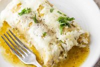 Zesty Salsa Verde Chicken Enchiladas