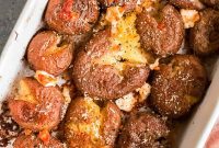 Golden Gooey Smashed Potatoes