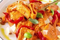 Vibrant Red Pepper Pasta