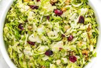 Crunchy Brussels Sprout Ribbon Salad