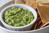 Bright Garlic Scape Edamame Hummus
