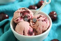 Roasted Cherry Chocolate Chip Fro-Yo Bliss