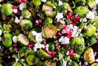 Jeweled Brussels Sprouts with Chèvre and Pomegranate