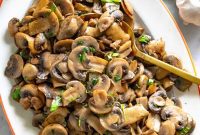 Golden Garlic Mushrooms