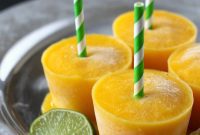 Spiked Mango Margarita Pops