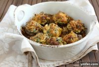Savory Sausage Spinach Stuffed Mushrooms