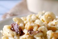 Decadent Gorgonzola Bacon Mac and Cheese