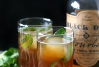 Peach Minted Bourbon Sweet Tea