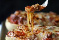 Savory Sausage and Pepper Spaghetti Squash Bake