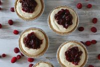 Tangy Cranberry Orange No Bake Creme Fraiche Cheesecake
