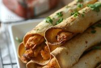 Crispy Creamy Chicken Taquitos