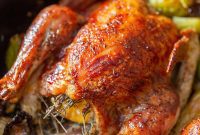 Zesty Cranberry BBQ Cornish Hens