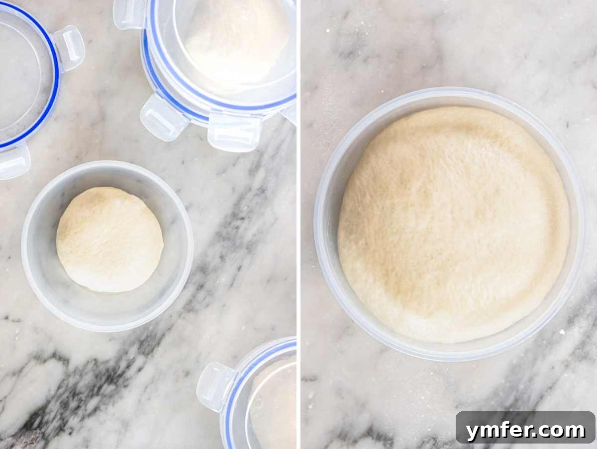 Perfect Ooni Pizza Dough Formula 26 dough balls proofing in airtight containers
