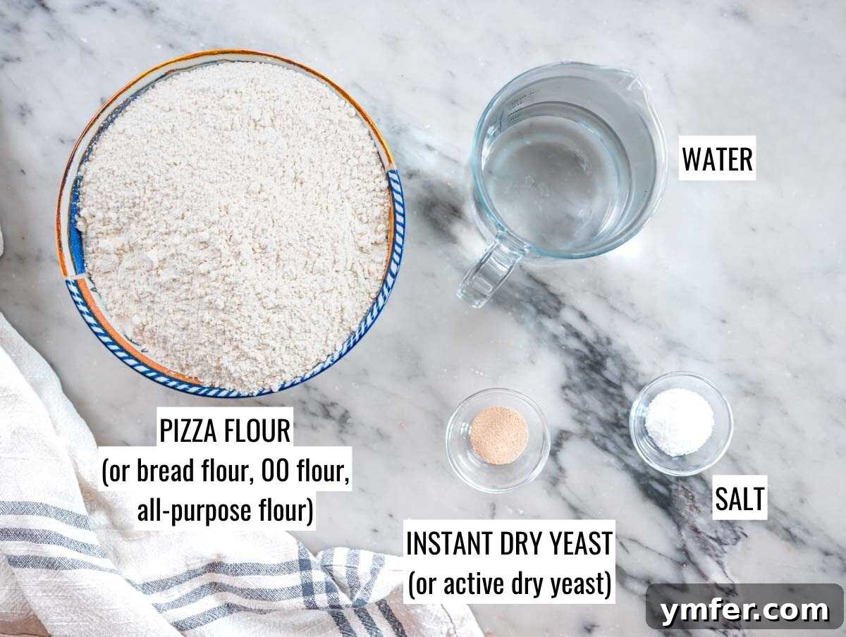 Perfect Ooni Pizza Dough Formula 6 ingredients for Ooni pizza dough
