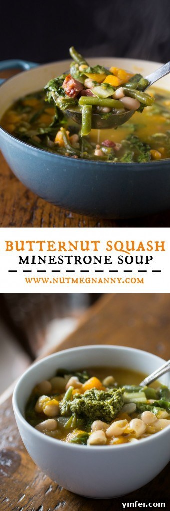 Quick & Easy Butternut Squash Minestrone: A Hearty Winter Recipe Butternut squash minestrone soup is the perfect easy winter meal, ready in an hour and packed with hearty vegetables and ham.